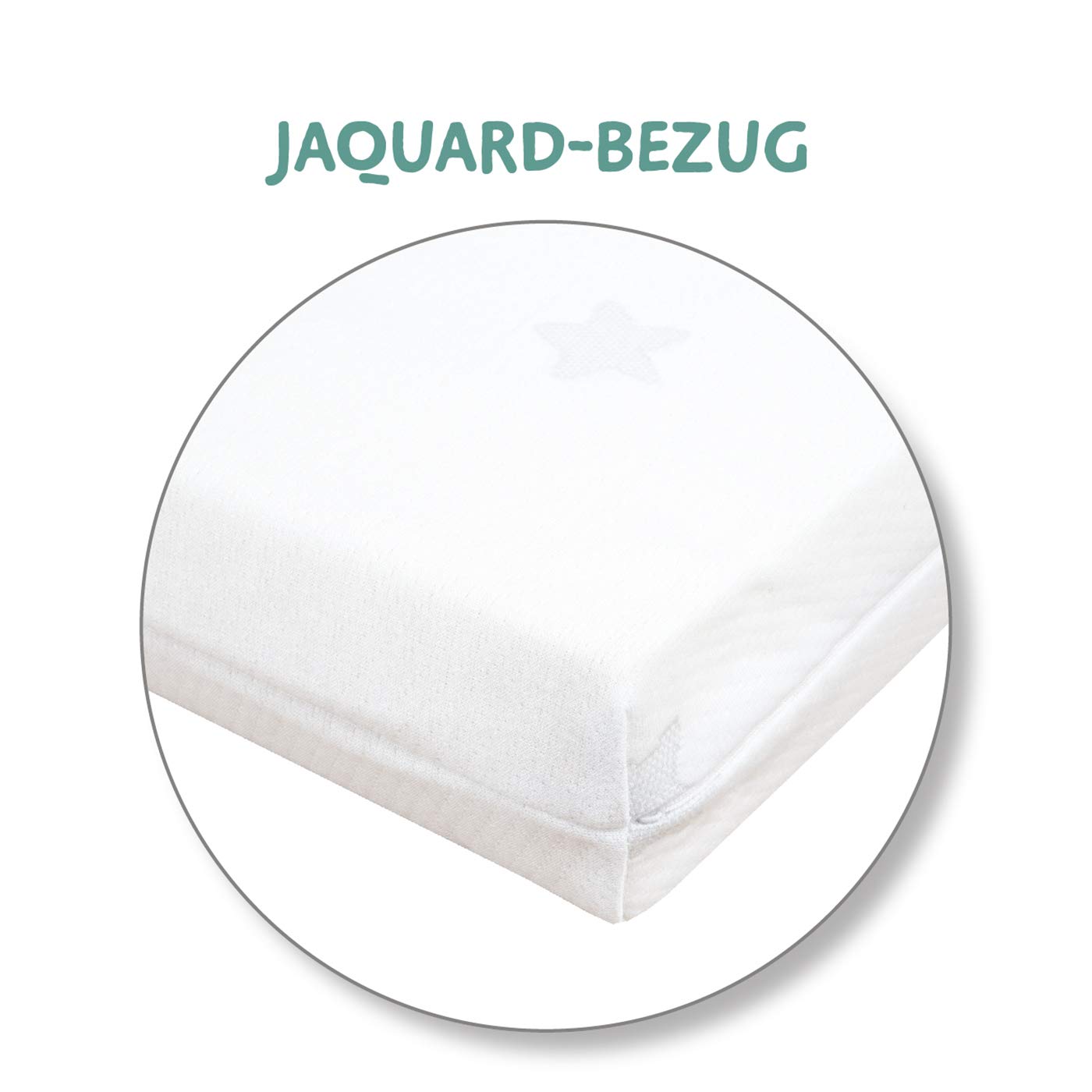 roba Babymatratze 60 x 120 cm - AIR BALANCE EASY - safe asleep - Matratze für Babybetten - Optimales Schlafklima für Babys
