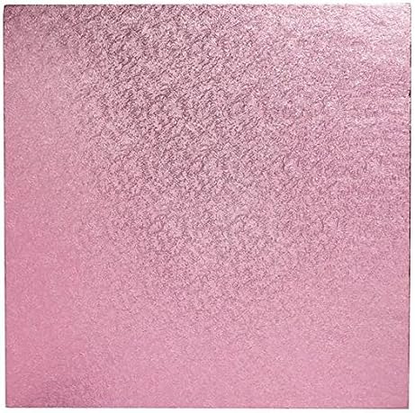 Square Cake Board - Pink 12"
