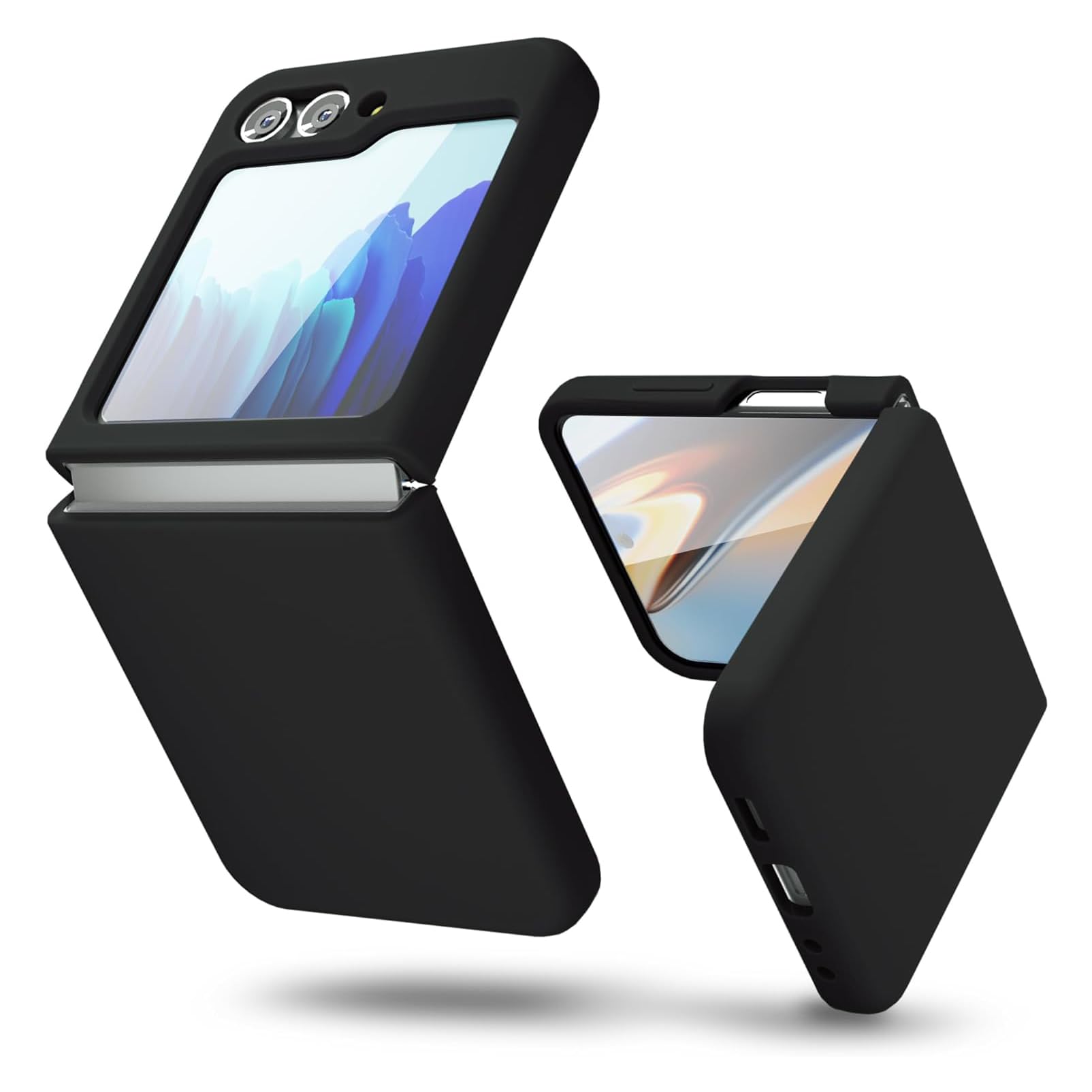 GetTechGo Back Cover for Samsung Galaxy Z Flip 5 5G Silky Liquid Silicone Case Slim Full-Body Protective Shockproof Cover with Microfiber Lining Compatible with Galaxy Z Flip 5 5G Black (B0CJRGQM5T) Amazon Price History, Amazon Price Tracker