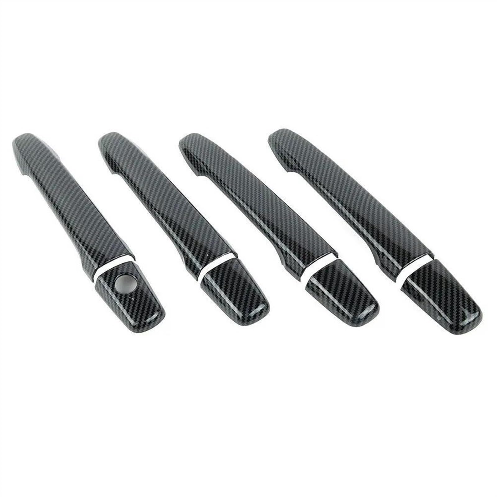 Noheeu B Glossy Lack Car Door Handle Cover Trim Overlays Styling Accessories For Mitsubishi For Lancer-Evolution X Evo 08-17(B)