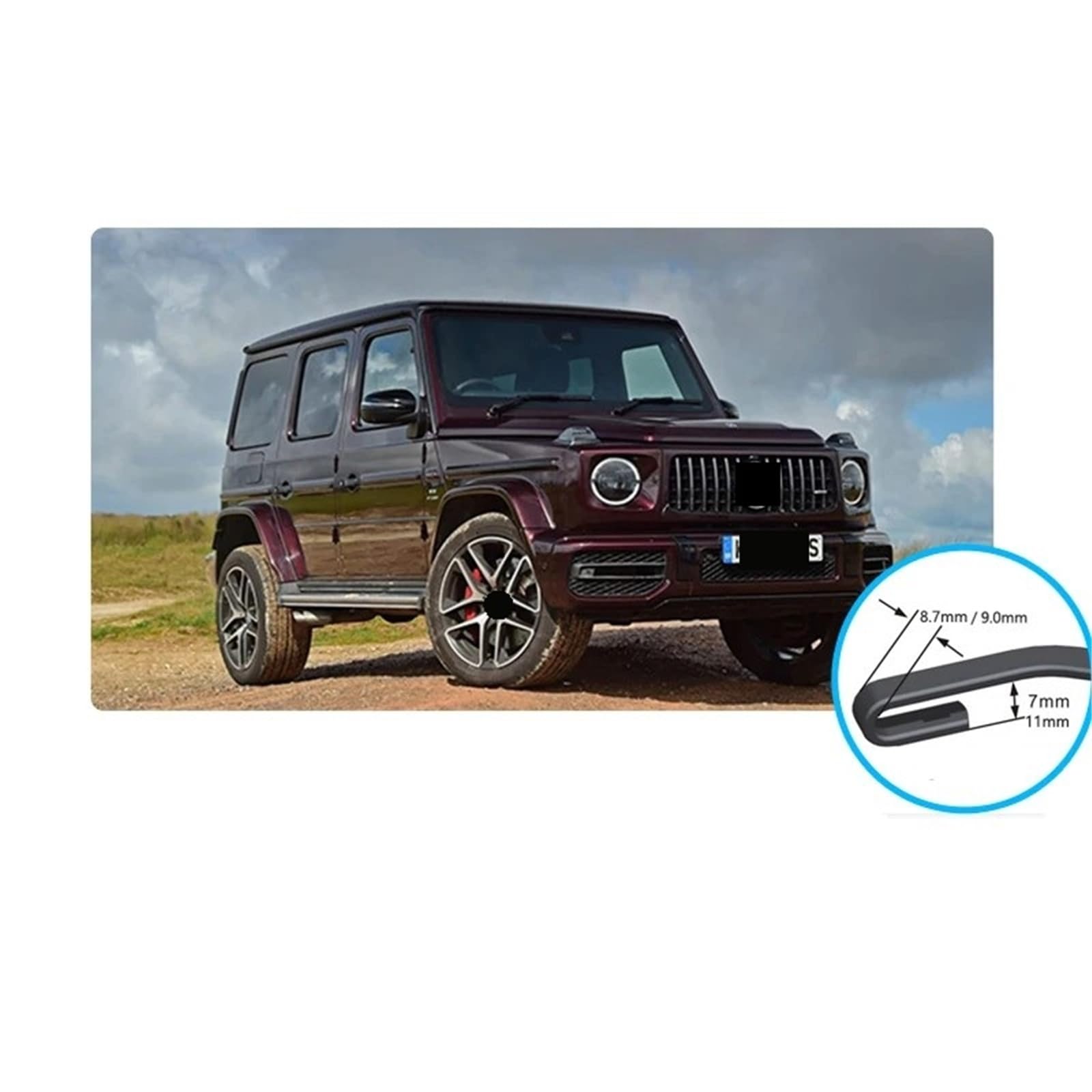 Escobillas Limpiaparabrisas Delanteras Para Mercedes Benz Para Clase G W463 1991-2018 Set Limpiaparabrisas