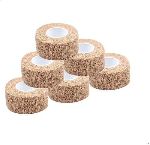 Miniatura 31 de Cinta adhesiva autoadherente, vendajes médicos cohesivos, flexibles, elásticos, atléticos, fuertes, cinta elástica de primeros auxilios para Paquete