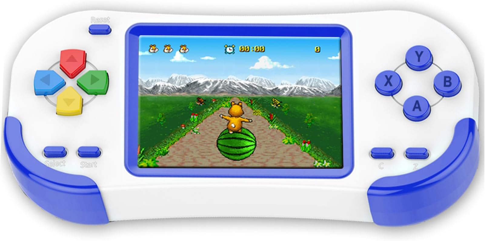 Retro Handheld Game Console for Kids 4-12 with Build in 218 Puzzle Leisure Video Games Rechargeable 3.0'' Screen Electronics Gaming Player Toys Birthday Gift for Boys Girls (Blue)