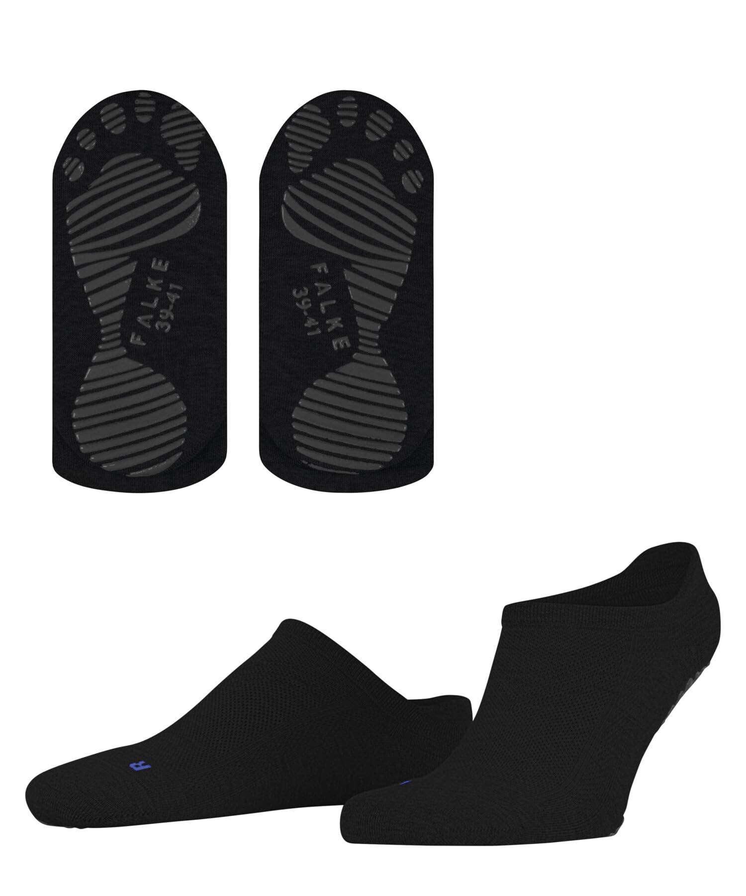 Falke Unisex Black 3000 Cool Kick U Hp Soft Breathable Quick Drying Grips On Sole 1 Pair Grip Socks, 5.5/7.5 Uk