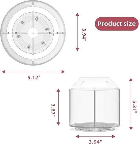 Miniatura 9 de Absonic Portalápices para niños, soporte giratorio de 360 grados para organizador de escritorio y almacenamiento, 4 compartimentos, organizador de