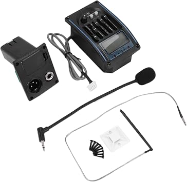 5 Band Acoustic Guitar Pickup, EQ Preamp, LCD Tuner Equalizer, Microphone LC-5