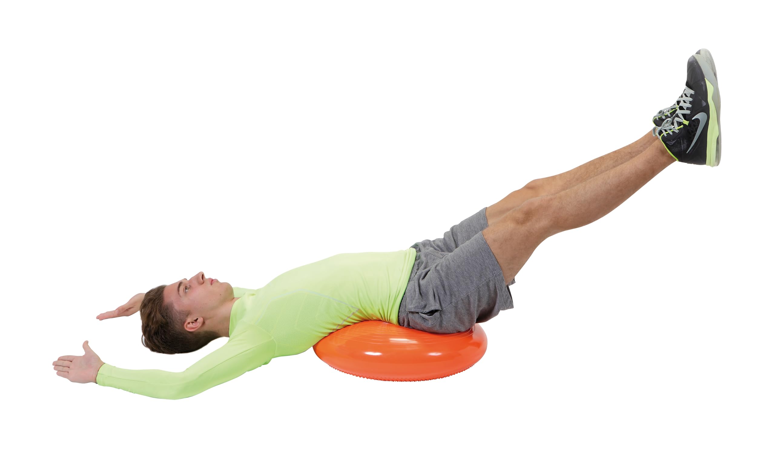 Gymnic Disco Sport Cuscino propriocettivo grande Ø 60 cm con superficie massaggiante per esercizi di equilibrio, motricità, recupero funzionale e training posturale
