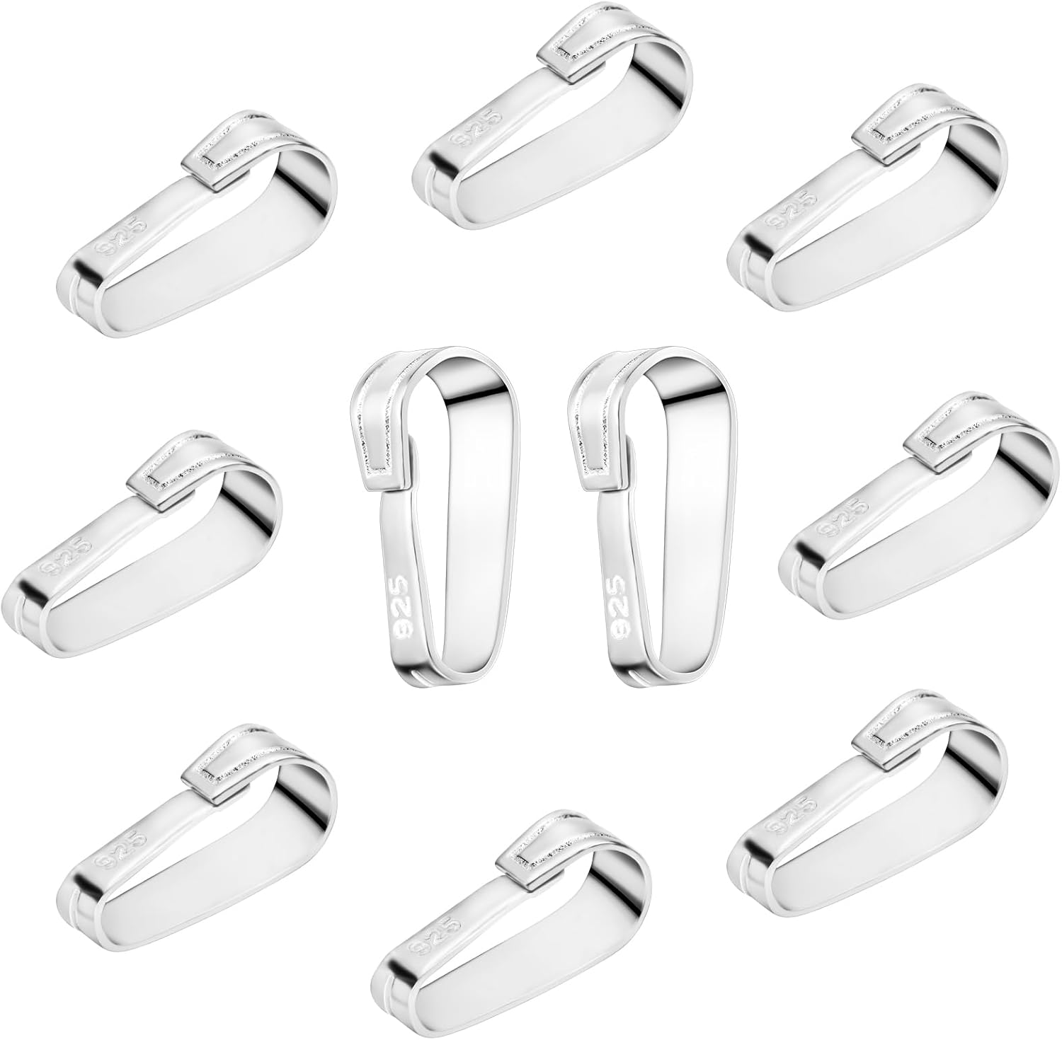 GARIOUANS 50 Pezzi Chiusure Per Ciondoli In Resistente Clip Pinza