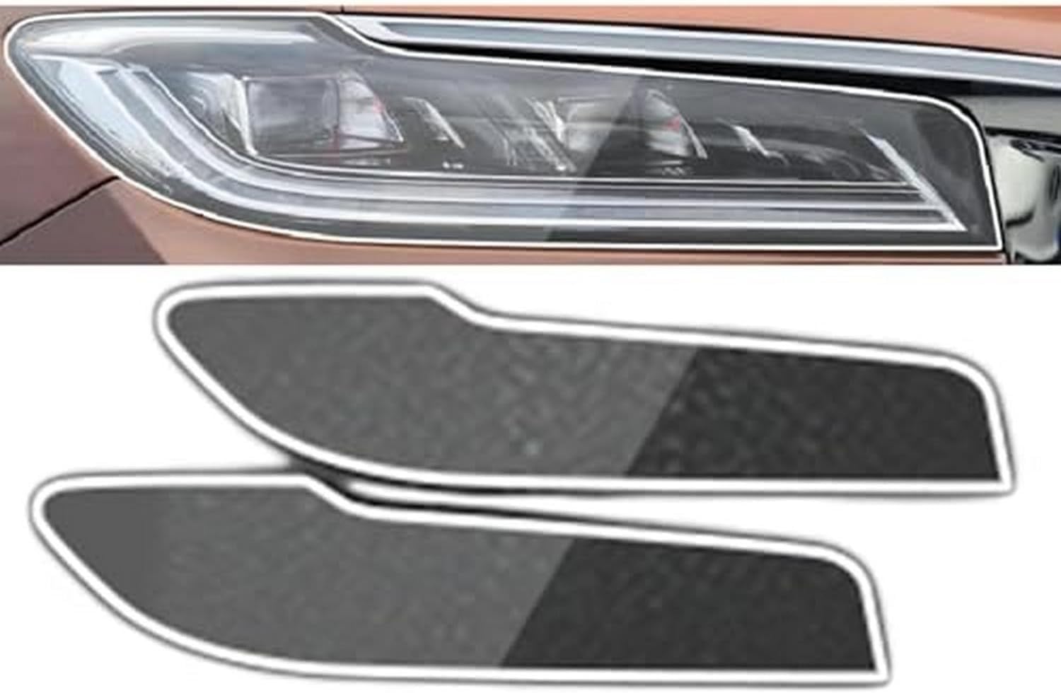 SamLng Car Front Light Film for Red Banner H9 2020-2023 Car Exterior Headlight Film Front Lamp Tint Film Ppf TPU Sticker Car Light Tint Film