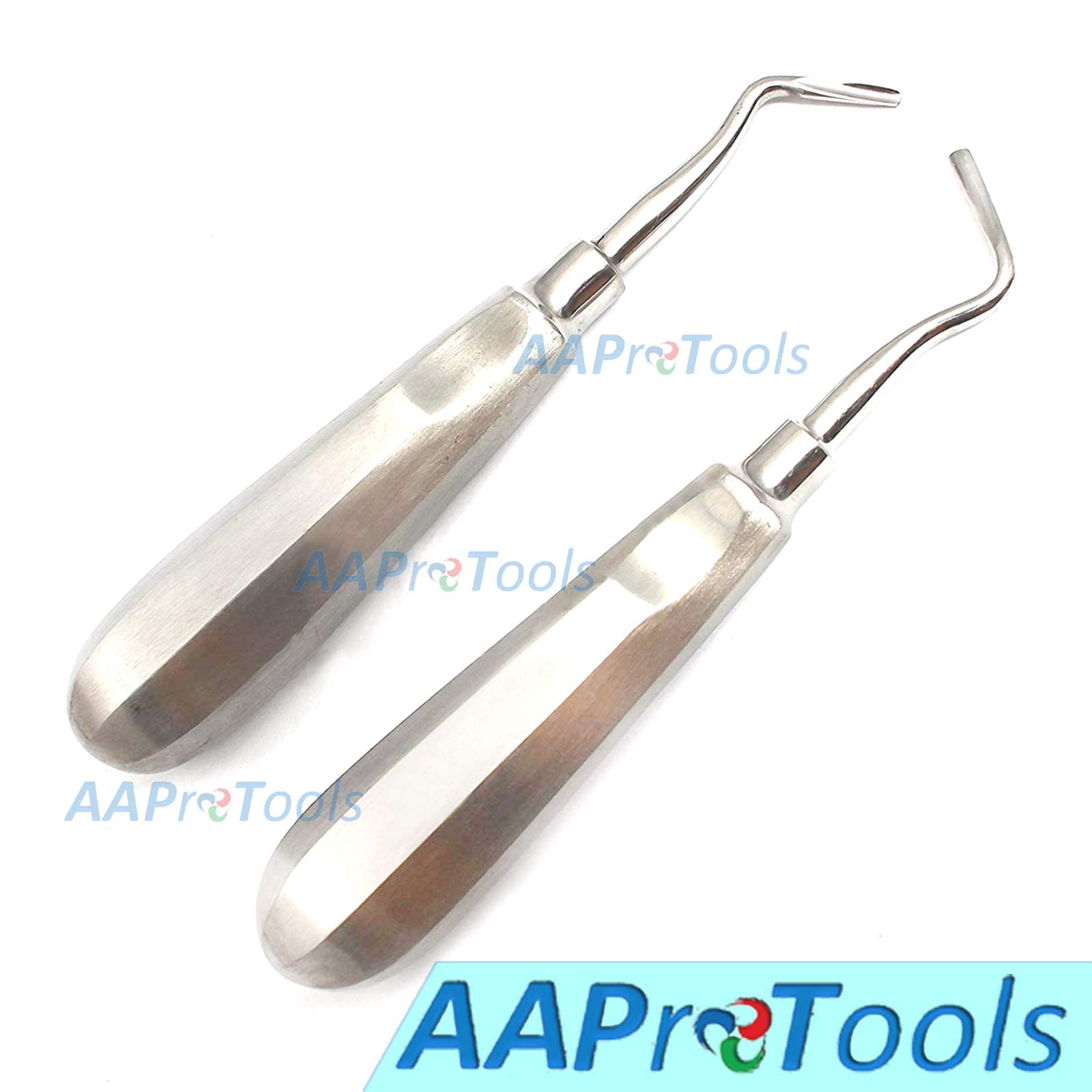 AAProTools Dental APICAL Elevators DEL 302 & 303 Root EXTRACTING Stainless Steel 2 PCS Instruments