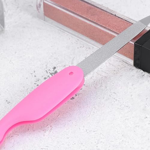 Miniatura 6 de Uonlytech Lima de uñas profesional, 3 limas de uñas plegables de doble cara, lima de uñas plegable de acero inoxidable, herramientas de manicura