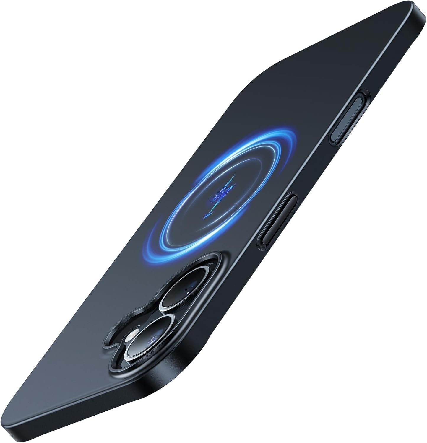 Ultra Thin for iPhone 16 Case [MagSafe Compatible] [Velvety Touch & Elegant Look] [No.1 Magnetic Force] Ultra-Slim and Light Case for iPhone 16 Cover - Midnight Black