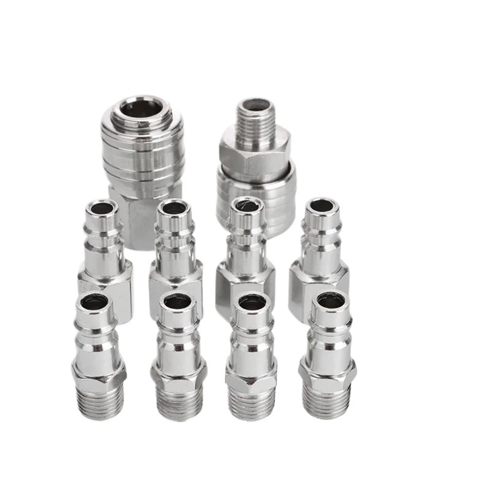 Padgcnor 1/4 Air Line Connectors 0Pcs " Air Line Fitting Bsp Hose Compressor Quick Release Connector For Hardware Pneumatic Tools