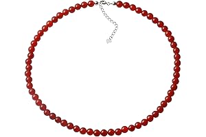 Natural Red Agate Choker Necklace - Radiant Elegance for Women
