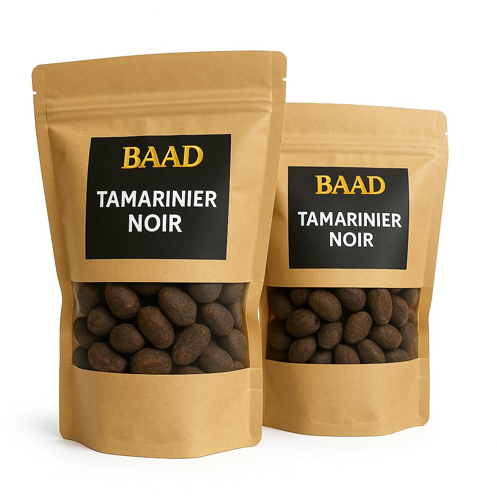 Tamarinier Noir Chat Noir, Délices Naturels de Côte d'Ivoire, Pochette de 300g