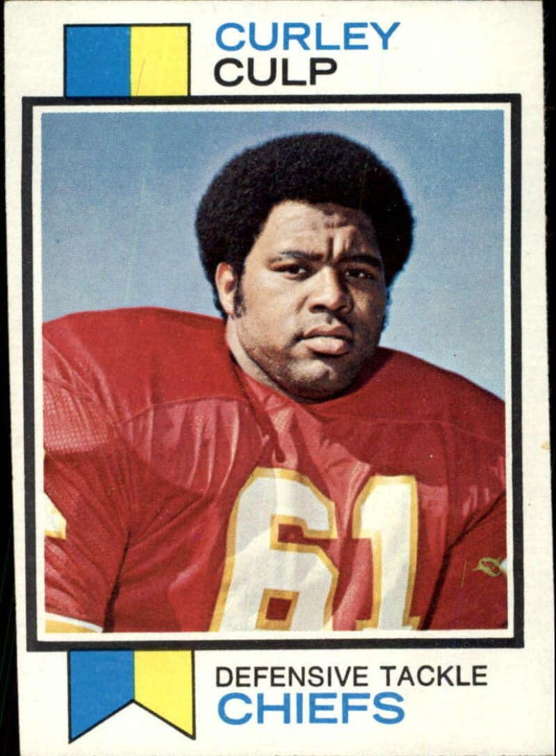 1973 Topps Football #167 Curley Culp RC Rookie Kansas City Chiefs Set Break 1 (See Scan for Actual NFL Trading Card you will receive)
