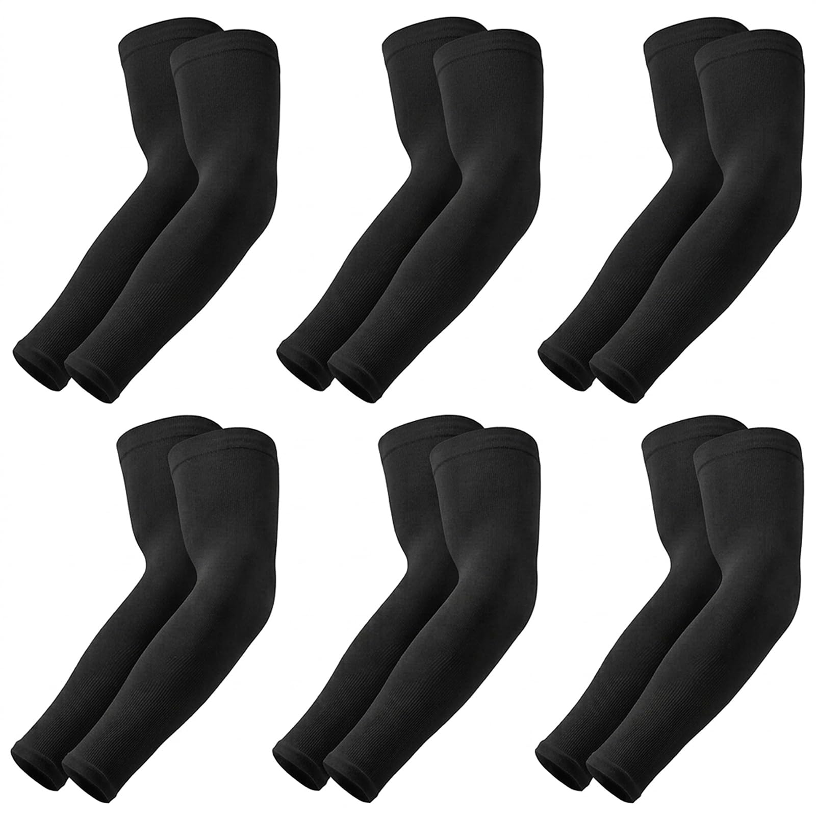 Mangas Compresor de Brazo UPF 50+ Impermeable Protector Solar para Deporte Running Ciclismo