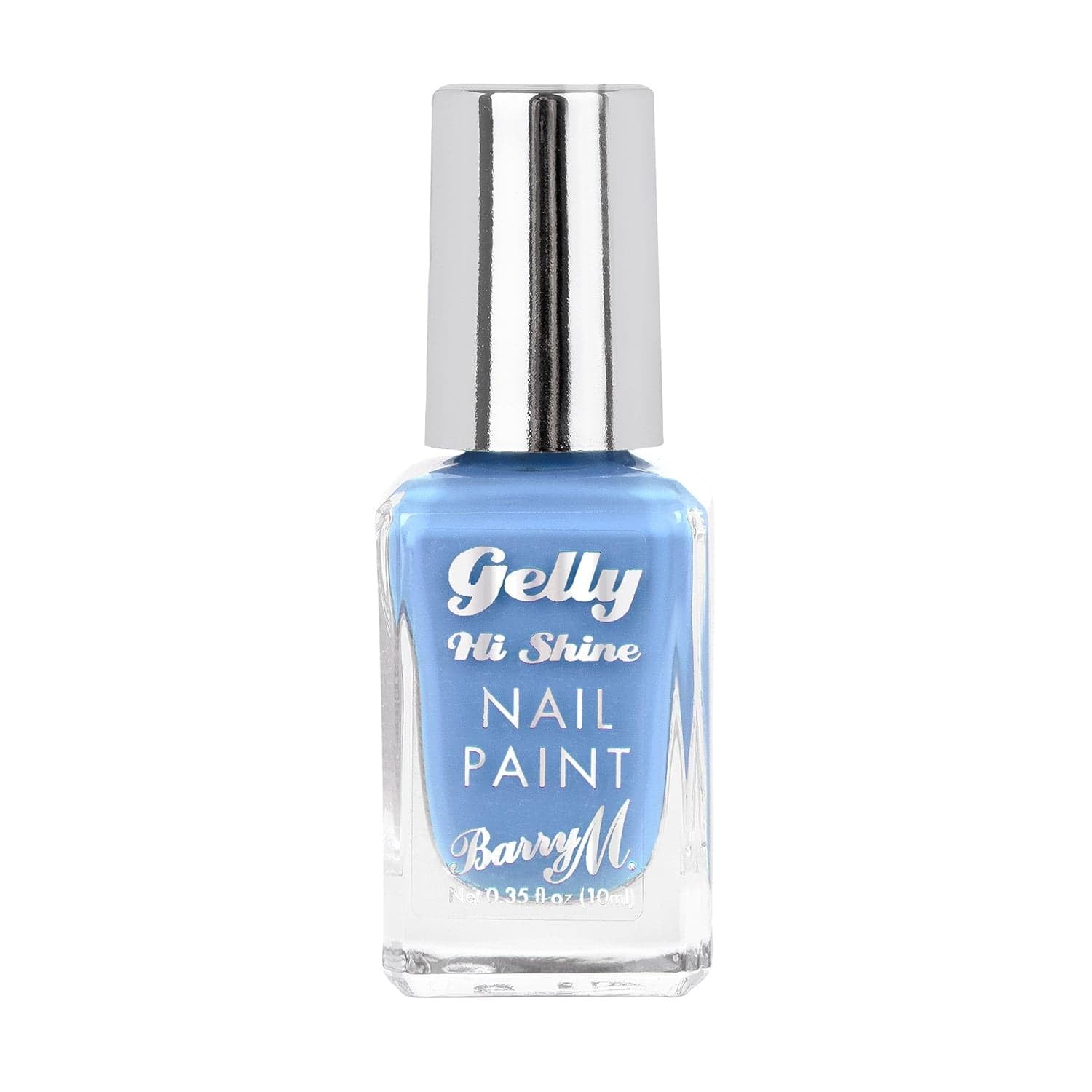 Barry M Gelly Hi Shine Nail Paint, Berry Parfait | Blue Glossy Nail Polish