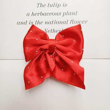 20 Pcs Cute Bows, 8 cm Bowknot for Crafts, Sewing, Hair Clip Making, Clothing Accessories, Red