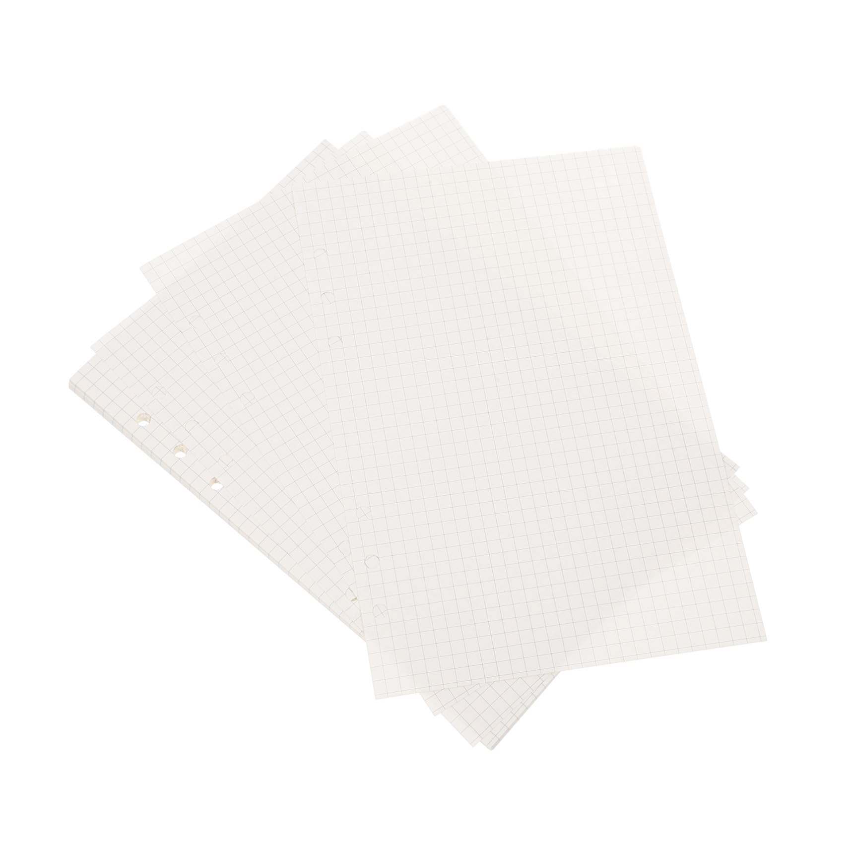 225 Stück Notizbuch Ersatzblätter Ringbuch Einlagen Kariertes Lose Papier Planer Nachfüllset für Tages Wochenplanung Journal Organizer Zubehör