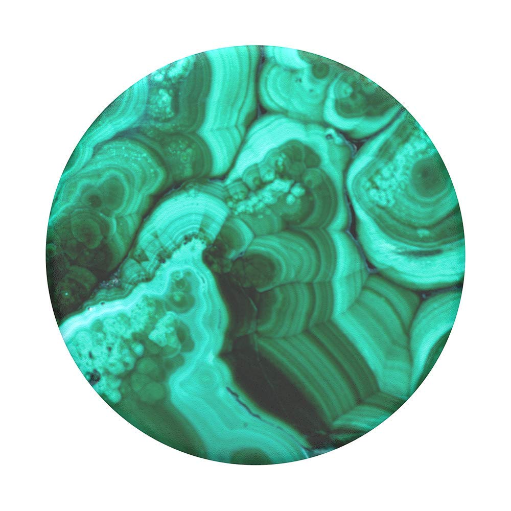 PopSocket PopGrip – Austauschbarer Handy-Griff & Ständer, Für Kabelloses Laden, In Malachite Gloss