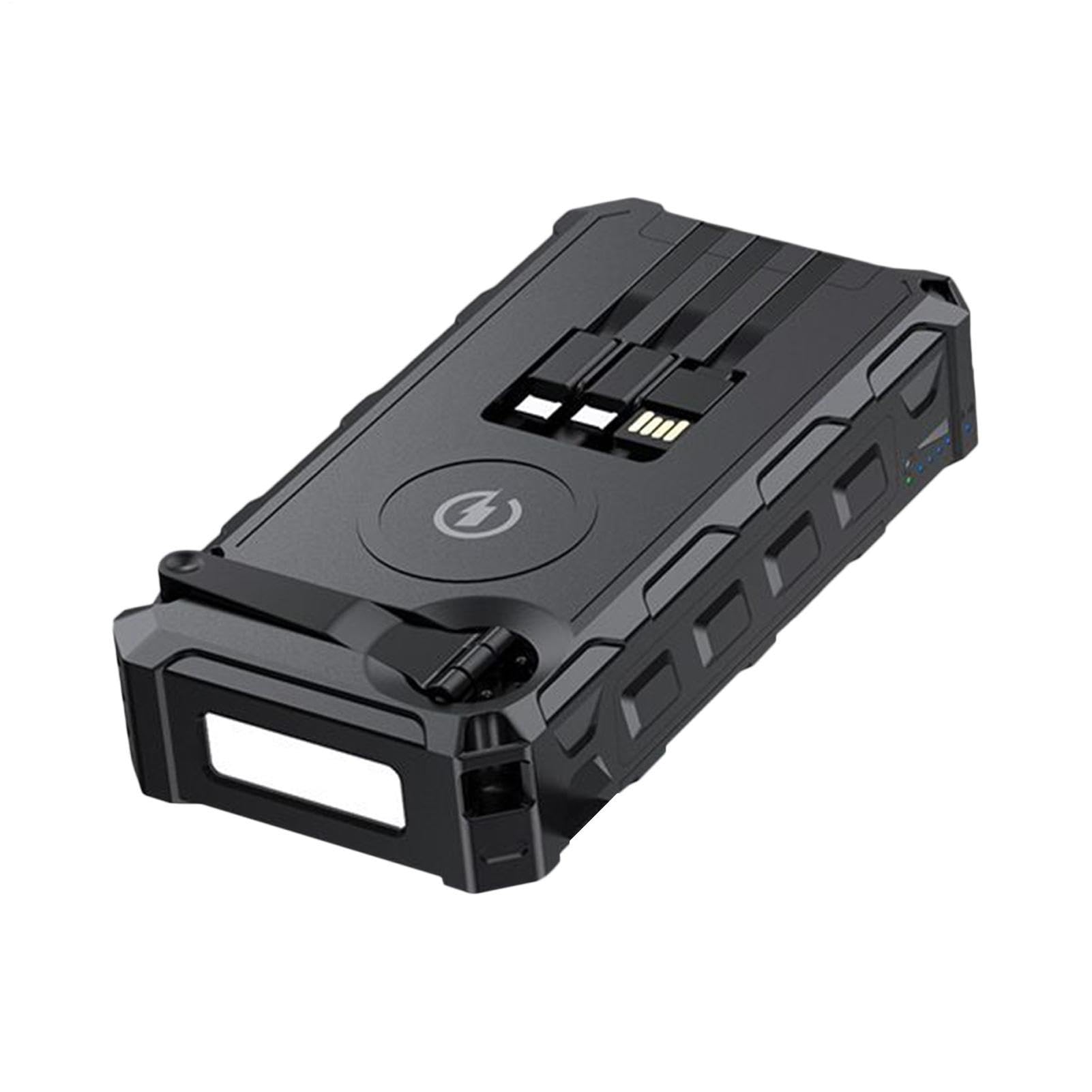 Power Bank Solar Batería Externa Solar Portátil Impermeable Plegable con | Batería De Carga Rápida Con Luz Para Viajes, Senderismo, Camping, Pesca, Hombres, Mujeres, Jóvenes Y