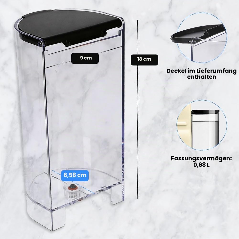ANAKEL HOME Ersatz-Wassertank-Kaffeemaschine MS-624403, Kompatibel mit Nespresso INISSIA-Kaffeemaschine | Inklusive Deckel, 0.7L - NICHT KOMPATIBEL MIT ANDEREN MODELLEN