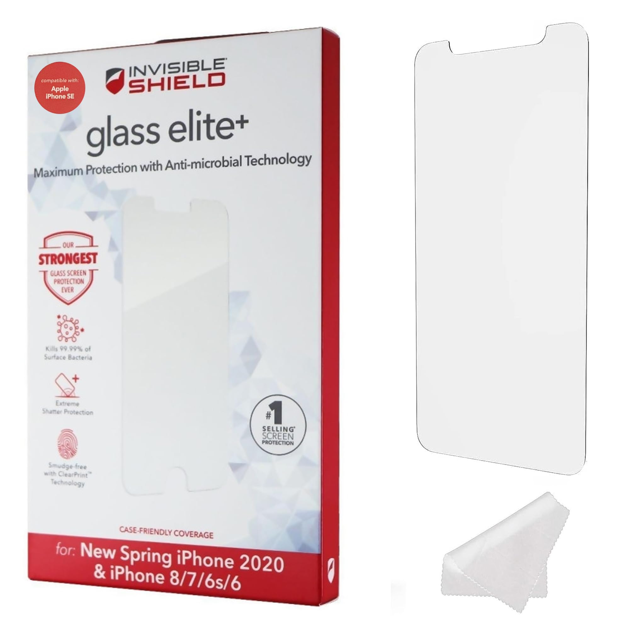 Zagg Invisibleshield Glass Elite Plus Screen Protector For Iphone