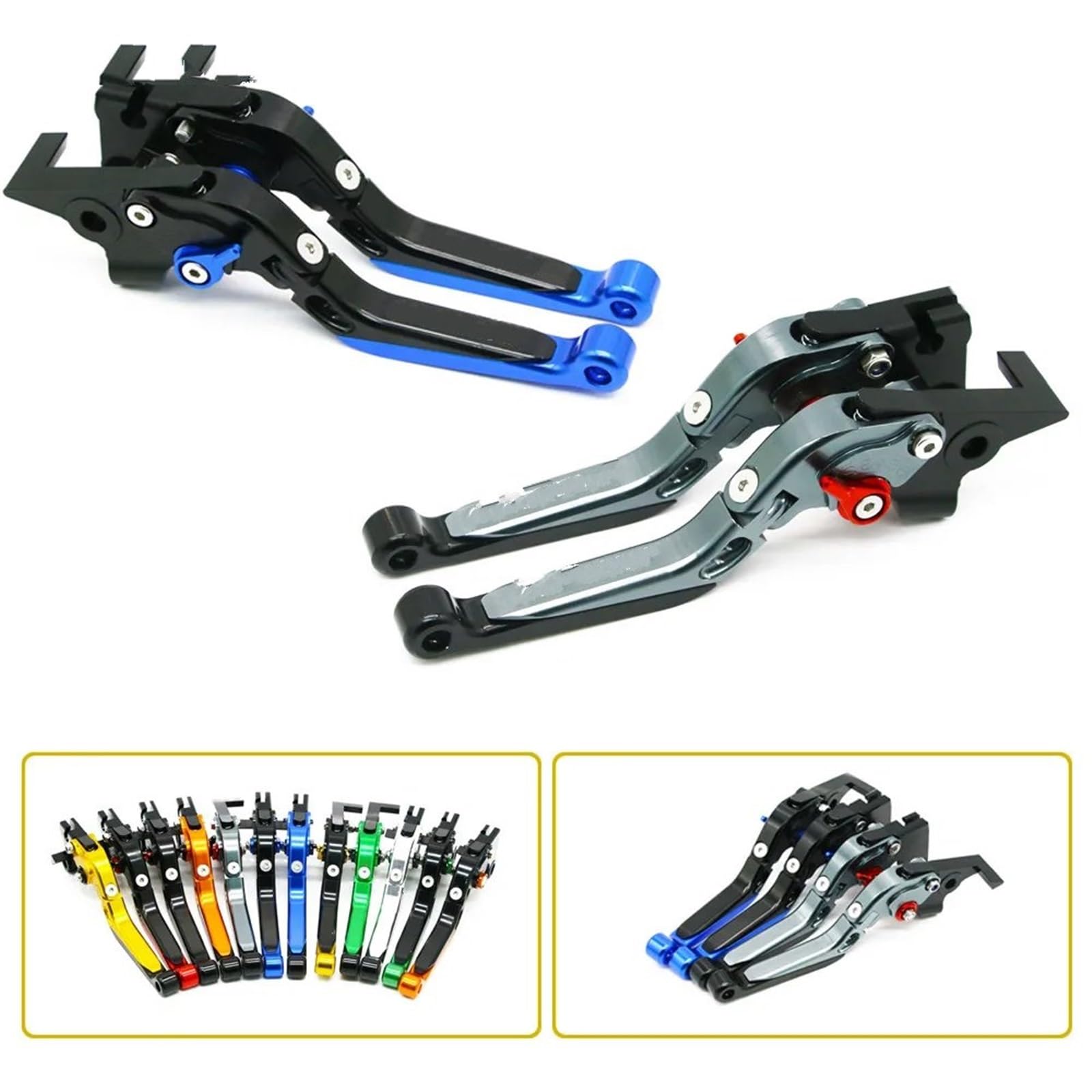 Leve Freno Frizione per BMW F800R F800 RF 800R F 800 R 800 R 2009-2021 Accessori Moto Leve Freno Frizione Regolabili Pieghevoli Allungabili Freno Leva di Frizione(D)