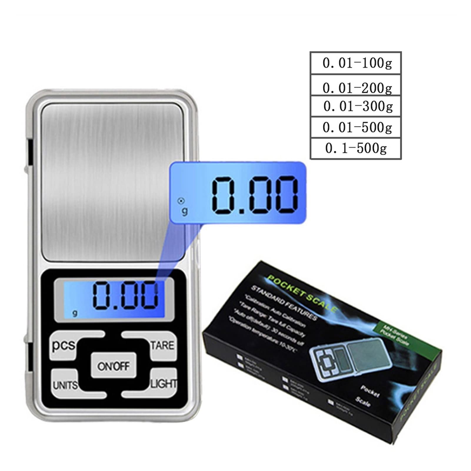 Scala Del Caffè Digitale Con Timer, 1000G X 0,1 G Mini Piccola Scala - Foto 8