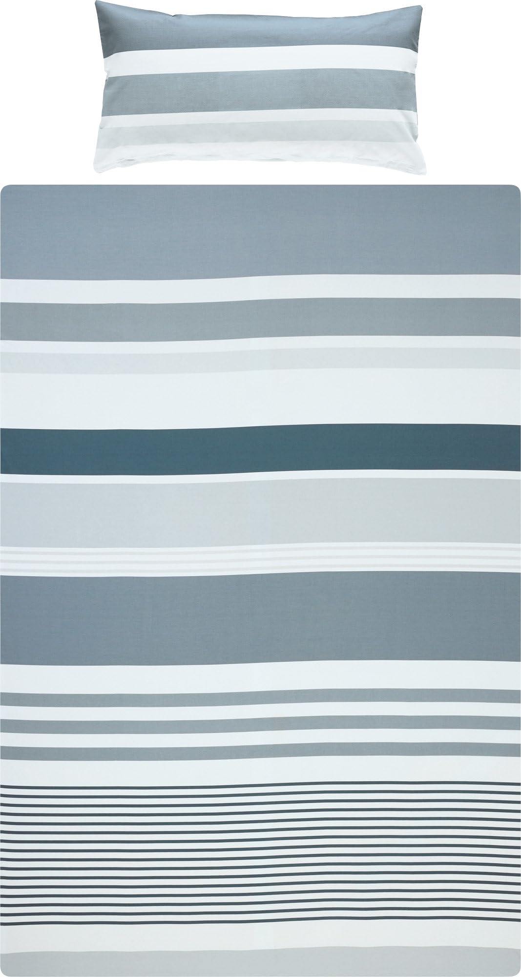 REDBEST - Set Copripiumino Renforcé, Anthracite, 40x80 cm / 135x200 cm