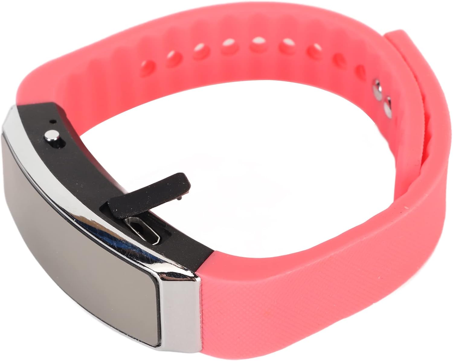 Збоку view of the Jectse Digital Voice Recorder Watch, showing the buttons and ports.