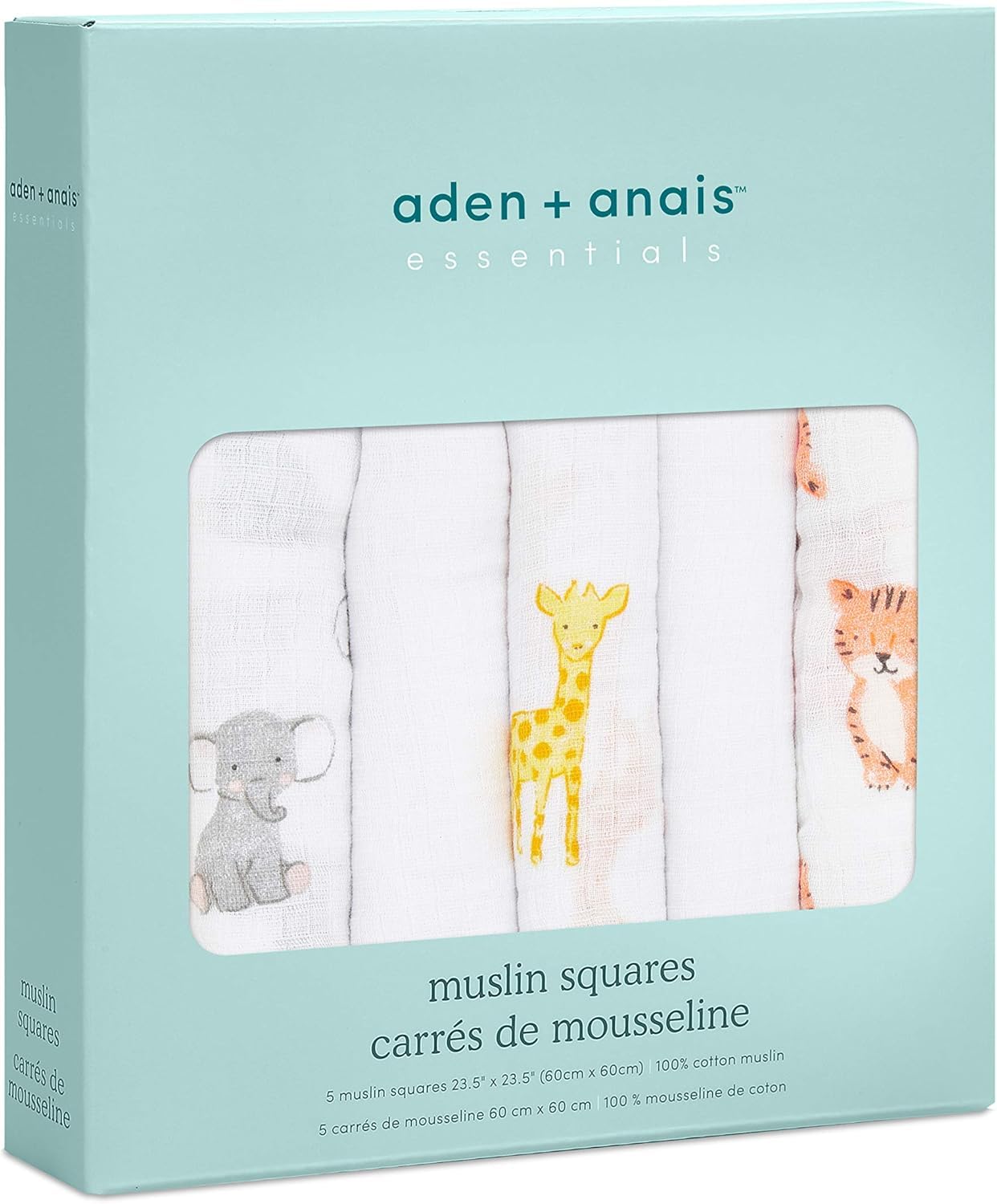 aden anais Pucktuch, Decke aus 100% Baumwoll-Musselin für Neugeborene