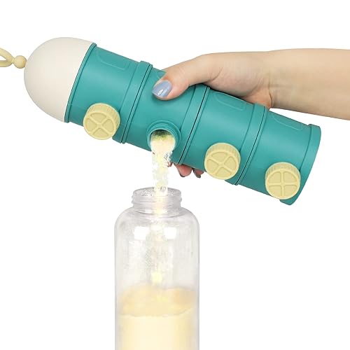 Miniatura 3 de Accmor Dispensador de fórmula de leche en polvo para bebés, dispensador de fórmula sobre la marcha, contenedor apilable de fórmula de almacenamiento