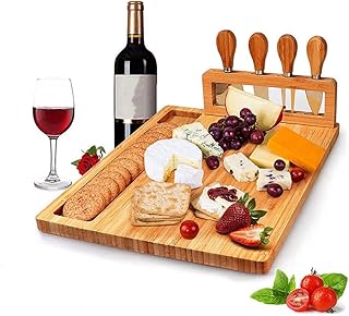 CTGVH - Tagliere da formaggio in bambù, staccabile, sicuro ed ecologico, per formaggi, tagliere, forniture da cucina