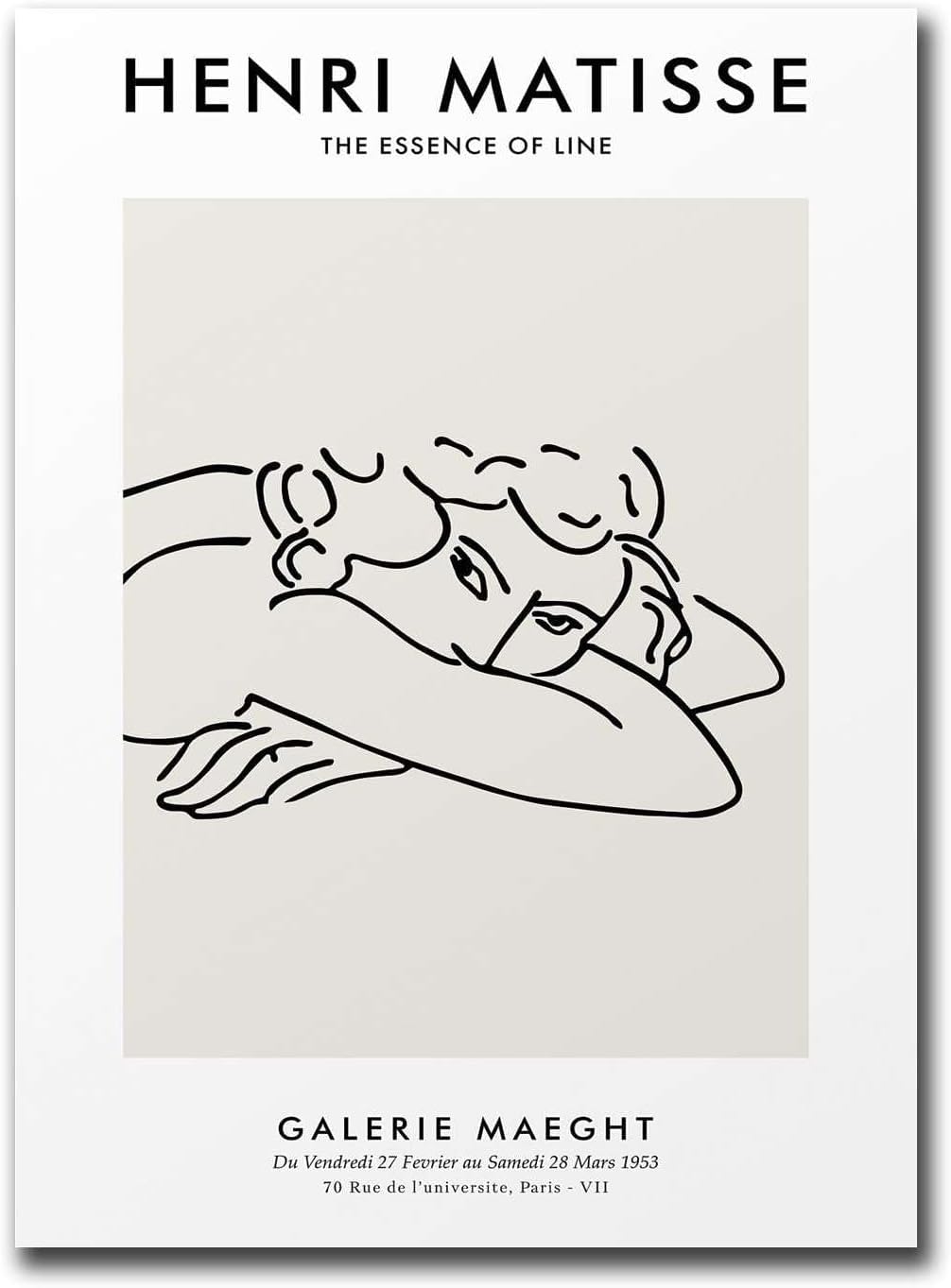 Matvsd Kohecs Henri Matisse Canvas Wall Art for Living Room, Bedroom, 40x60cm, Unframed