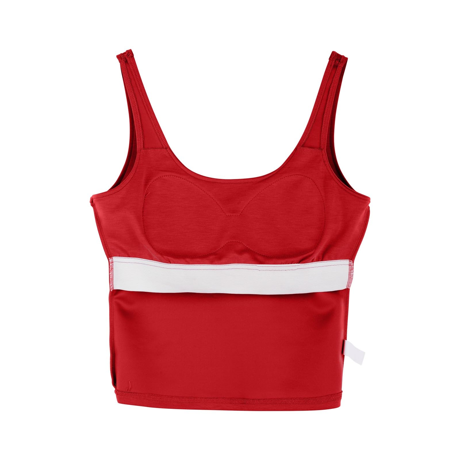 Camisola Tops para Mujer UK Soporte Levantamiento Algodón Sujetador Incorporado Cuello Cuadrado Chaleco Cami Correa Luz Agregar Acolchado Sin Mangas Tiras Yoga Ajuste Seco Moda Casual Gimnasio