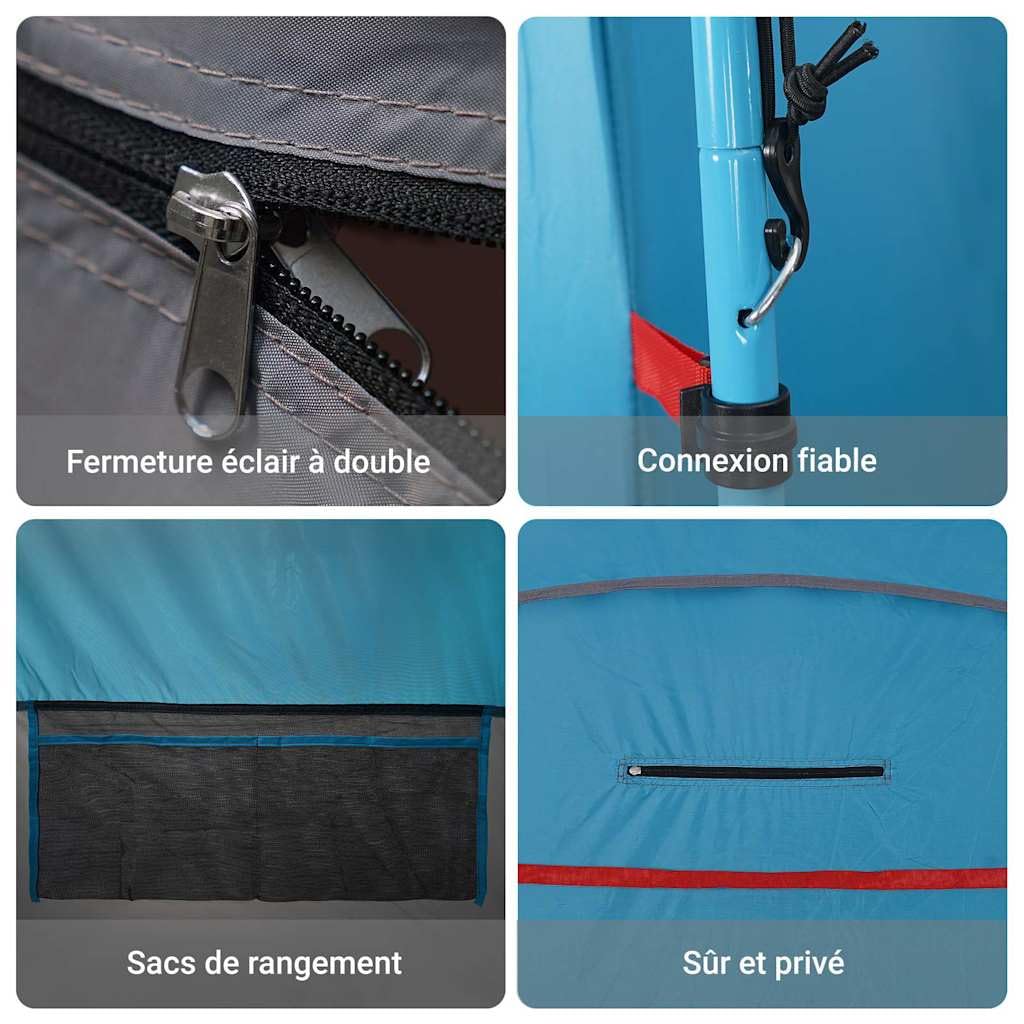 vidaXL Tente de Toilette tentes de Toilette Tente de Camping de Toilettes