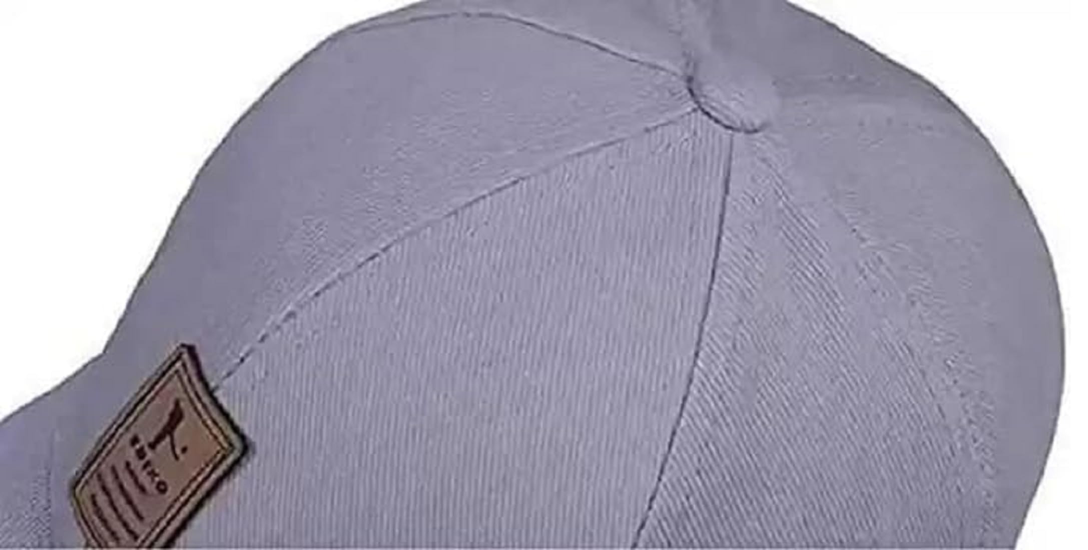 Men’s & Women’s Cotton Baseball Cap | Adjustable Solid Color Casual Sports Hat with Stylish Patch | Lightweight Outdoor Sun Protection Cap for Travel, Running, Golf