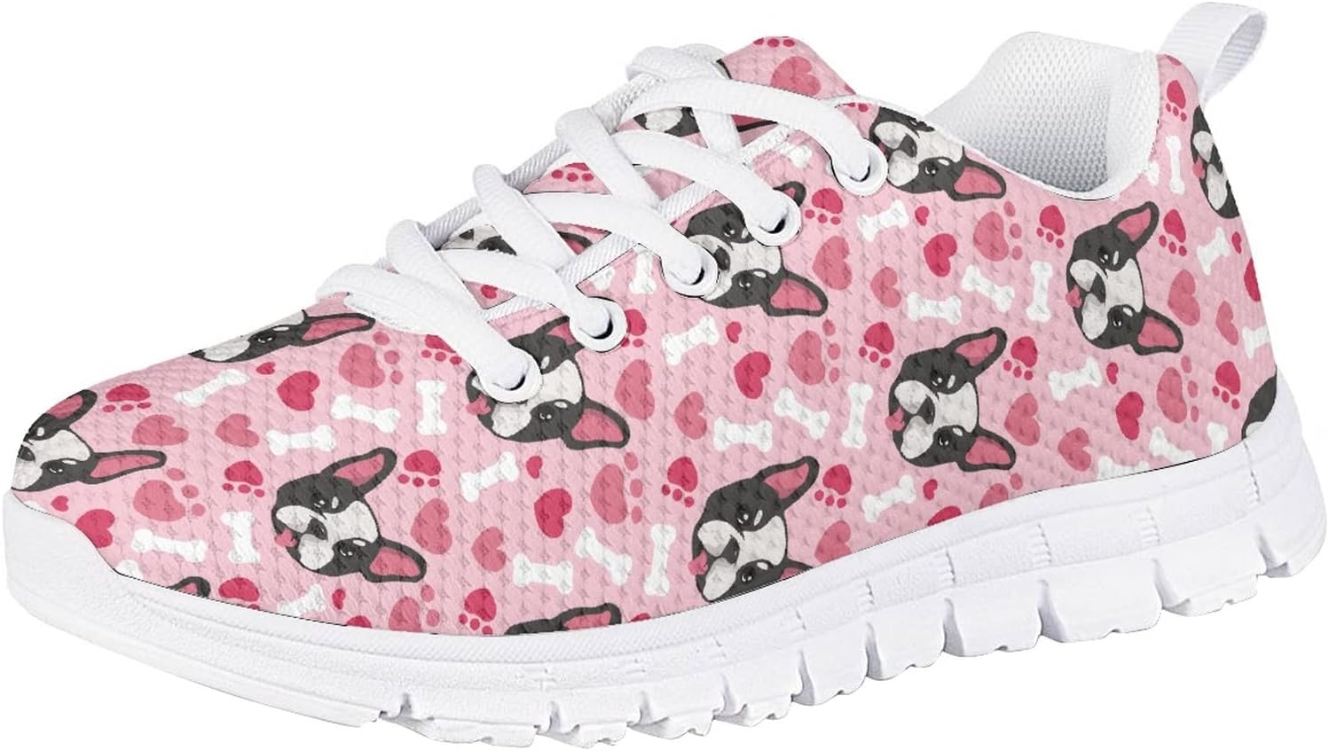 Boys and Girls Cute Cat Dog Print Running Tennis Shoes School Daily Casual Sneakers