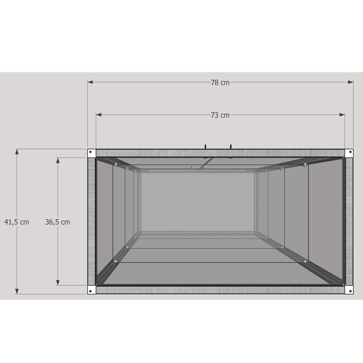 Rollbare Glasvitrine Mit Spiegel – 78x41,5x183,5 Cm, Abschließbar, 4 Verstellbare Böden, Für Geschäfte & Ausstellungen
