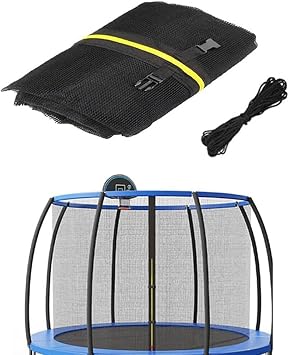 Trampoline Safety Replacement Net, Trampoline Guard Nets for 8FT,10FT,12FT,14FT,15FT,16FTUsing Round Frame with Top Ring Enclosure System, Net Only