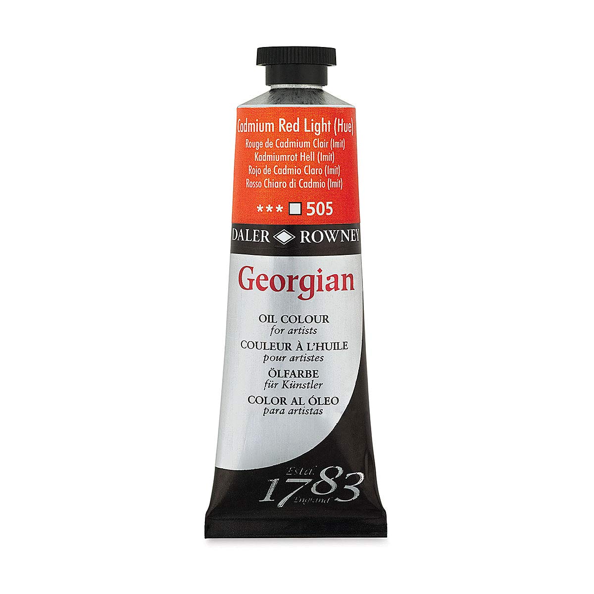 Daler Rowney Red Daler - Rowney Georgian 75Ml Oil Colour Tube - Cadmium / Light Hue