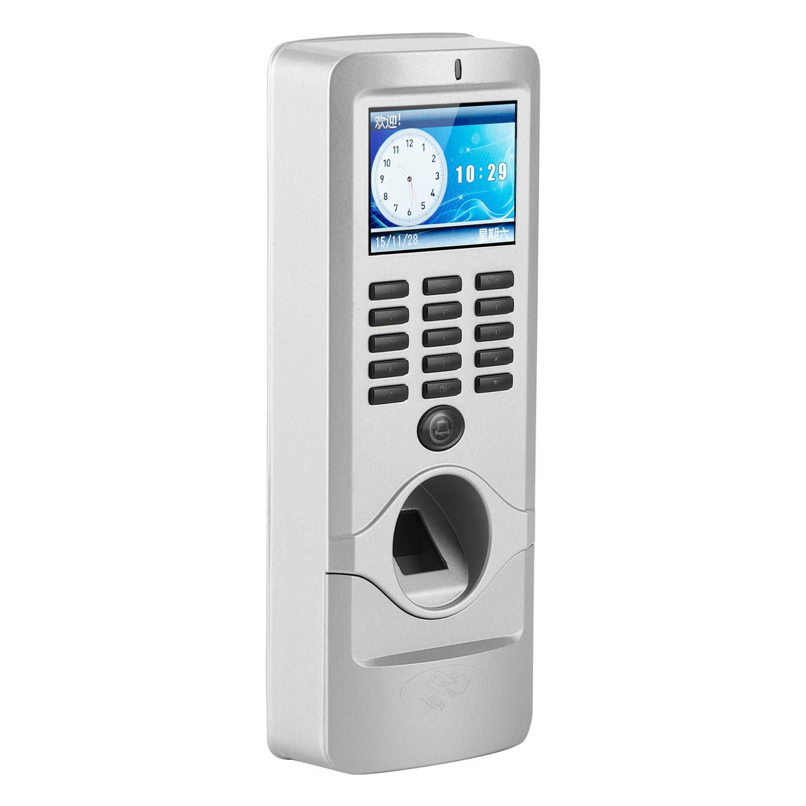 Tarjeta de Identificación de Huellas Dactilares Control de Acceso con Contraseña Máquina de Tiempo de Asistencia con/IP RS485 USB para Monitoreo Remoto y Autenticación