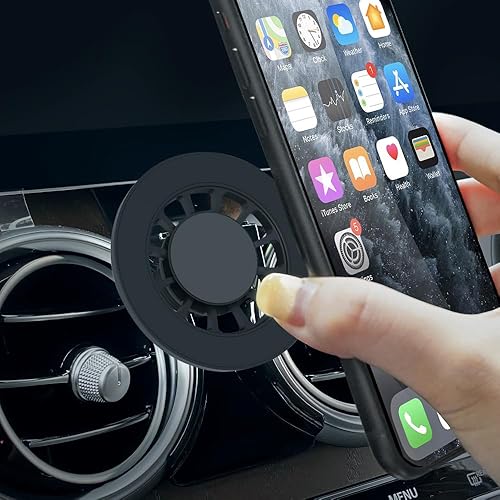 BEERTE Compatible con soporte MagSafe para automóvil Mercedes Benz Clase C, clase GLC 2016-2022 imanes mejorados, soporte magnético para teléfono
