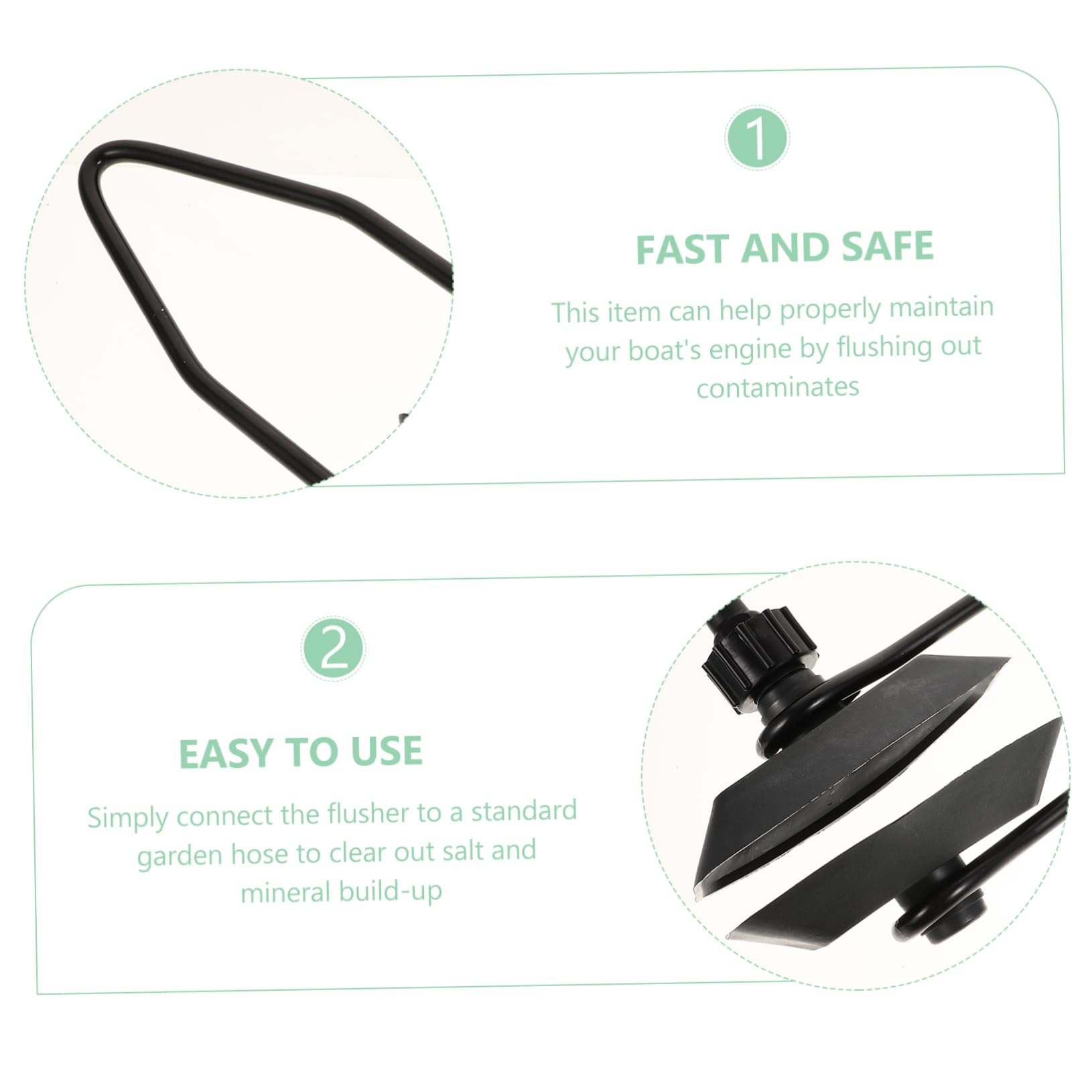 Toddmomy Boat Motor Flusher Marine Motor 1pc Universal Outboard Motor Flusher for Salt Silt Alkali Removal