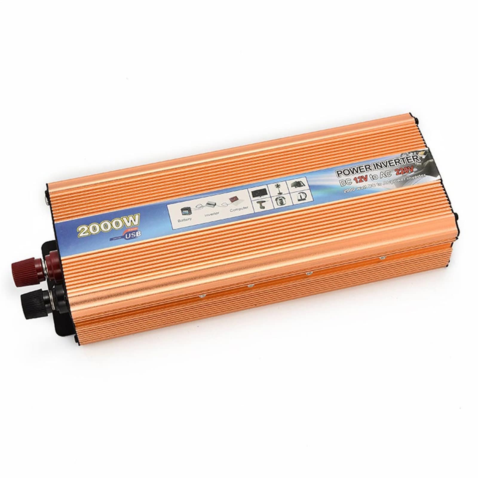 Falownik, Zmodyfikowany falownik sinusoidalny Adapter od 12 V do 220 2000 W samochodowy zasilacz awaryjny domu