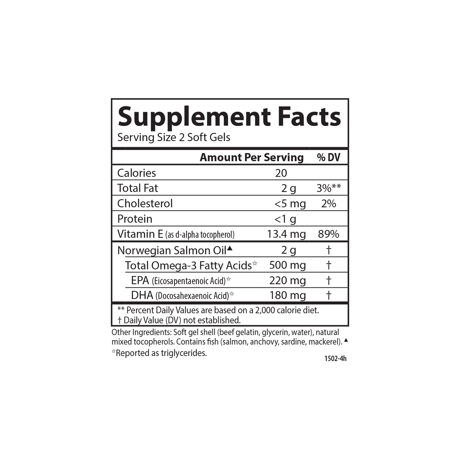 Carlson Salmon Oil, 500 mg, Omega-3s, Sustainably Sourced, 50 Softgels — Amazon image 4