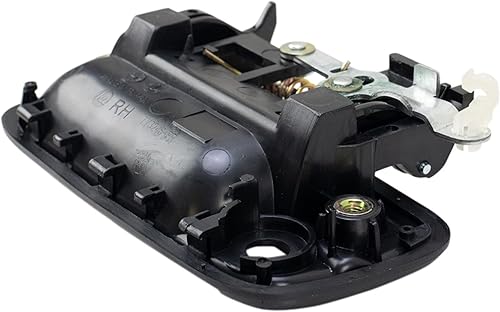 Miniatura 69 de TRQ Manija de la puerta exterior trasera izquierda del lado del conductor negra compatible con Honda Civic 2001-2005