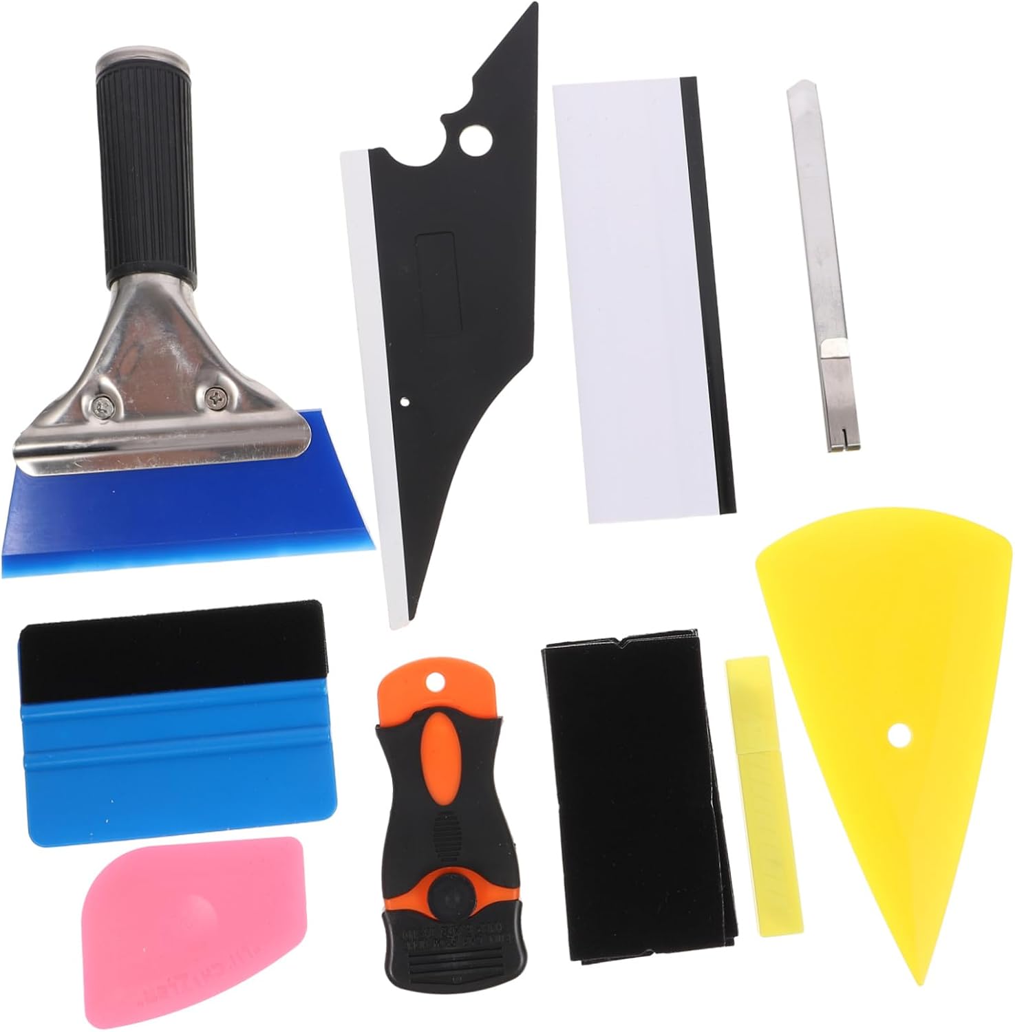 10pcs Car Vinyl Wrap Tools Kit Window Tint Application Change Film Tool for Tint Kit High Efficiency